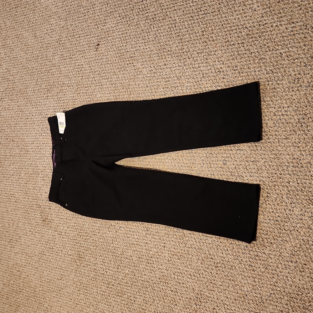 Gloria Vanderbilt Black Amanda Jean SIZE 4P Short
